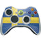 Sweden Flag Distressed Xbox 360 Wireless Controller Skin